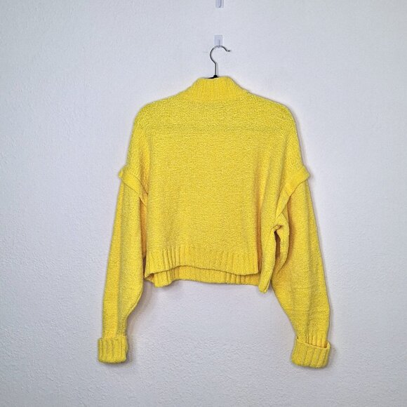 Urban Outfitters Turtleneck Sweater Sz L Crop Chenille Boho Colorful Preppy - Picture 6 of 12